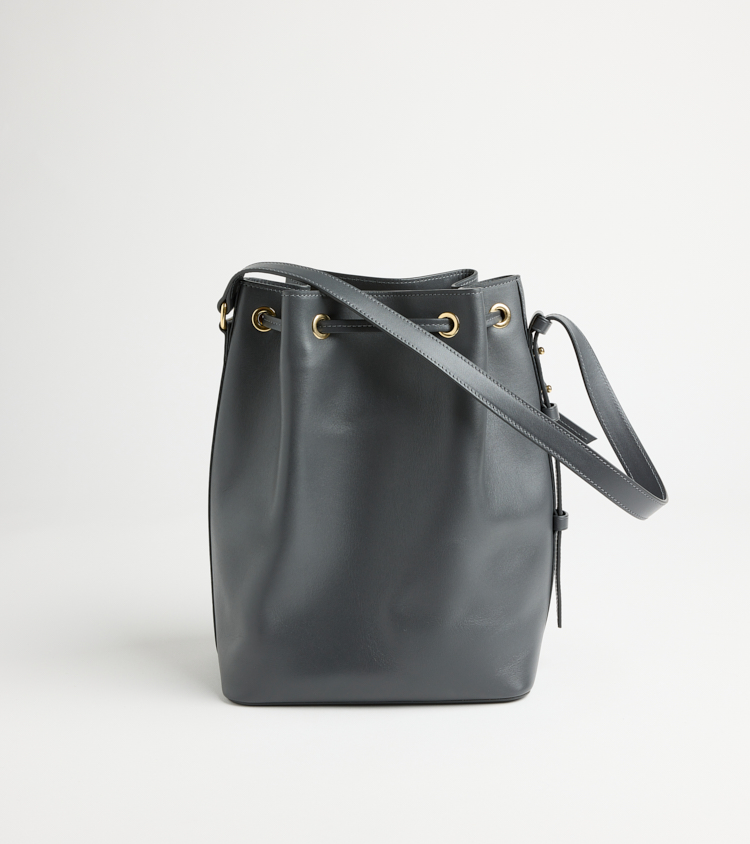 Bolso Bárbara gris en piel de becerro 