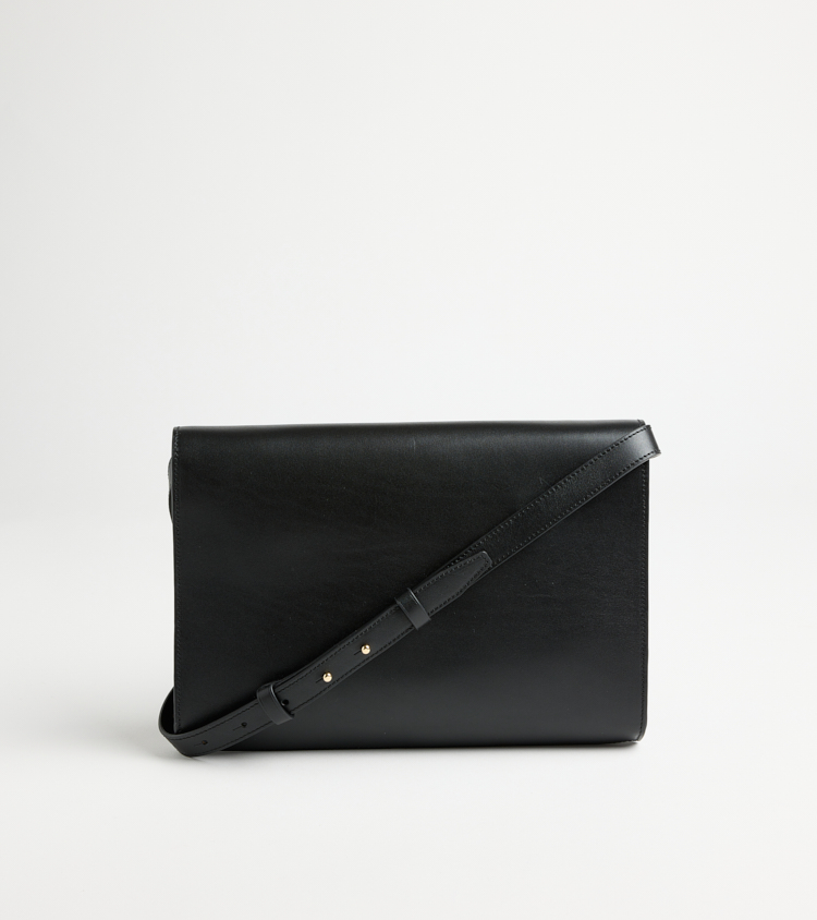 Bolso Delphine negro en piel de becerro 