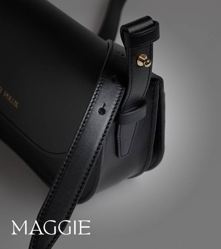 Bolso de piel camel, modelo Maggie de CASTORPOLUX